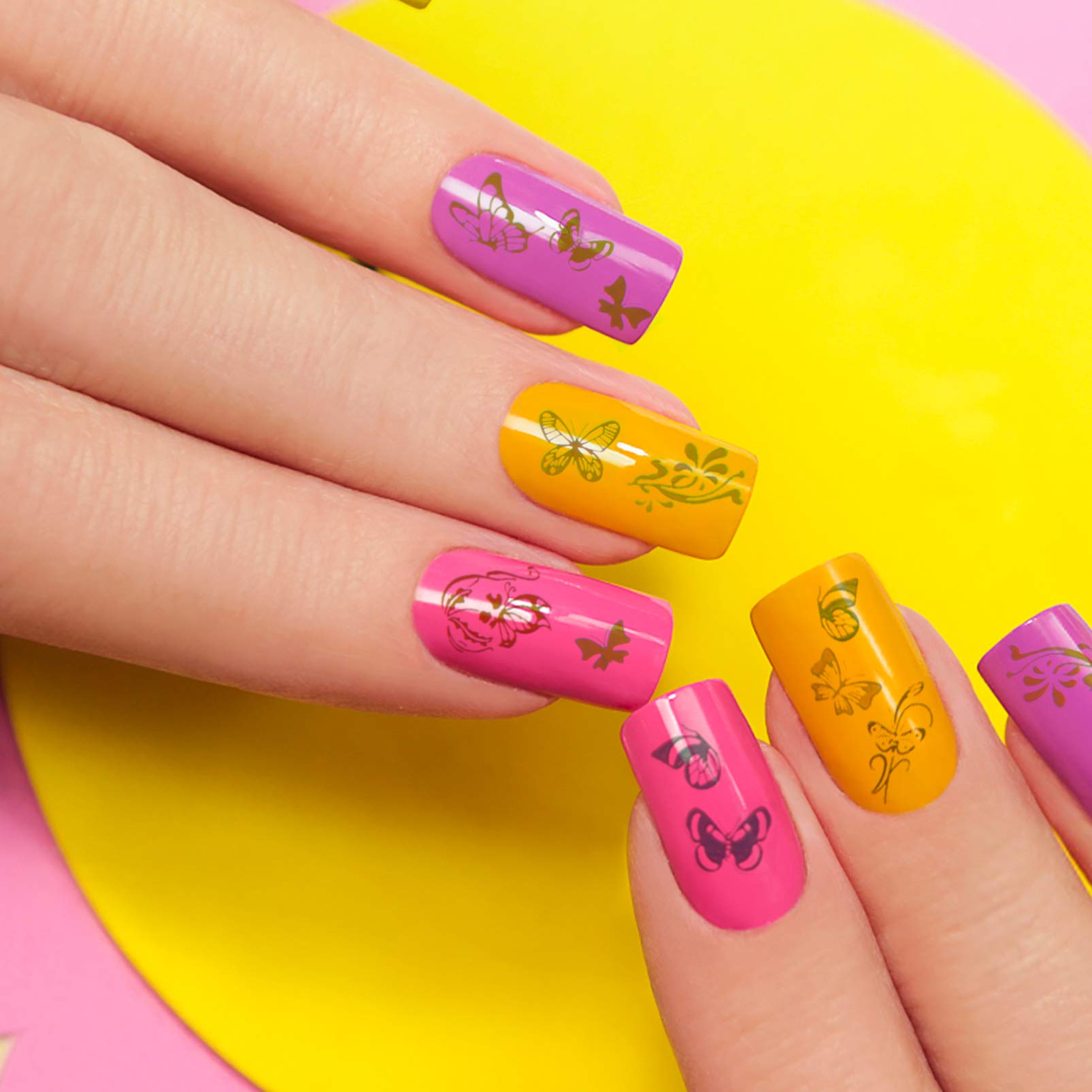 3 Set Adesivi Unghie Farfalle Autoadesivi E Decorazioni Per Manicure Te Per Unghie Gel Acriliche E Naturali Per E Personale 12 Fogli*3