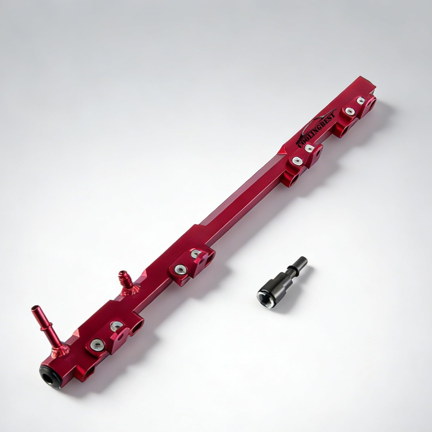 Red Billet Aluminum Fuel Rail Compatible with 1997-2001 1998 1999 2000 Jeep Wrangler TJ Cherokee XJ 4.0L