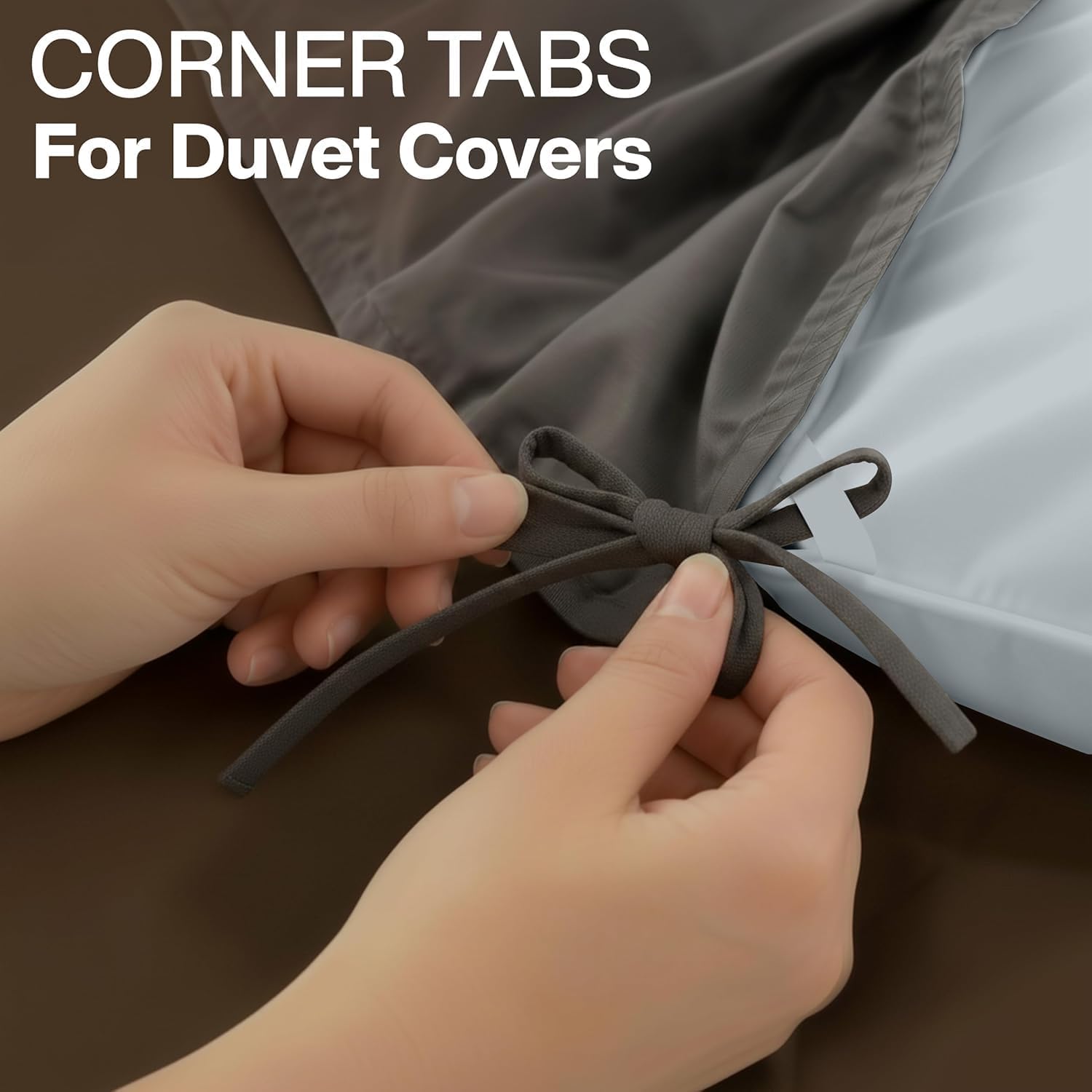 Utopia Bedding Comforter Duvet Insert, Quilted Comforter with Corner Tabs, Box Stitched Down Alternative Comforters California King Size (Light Grey)