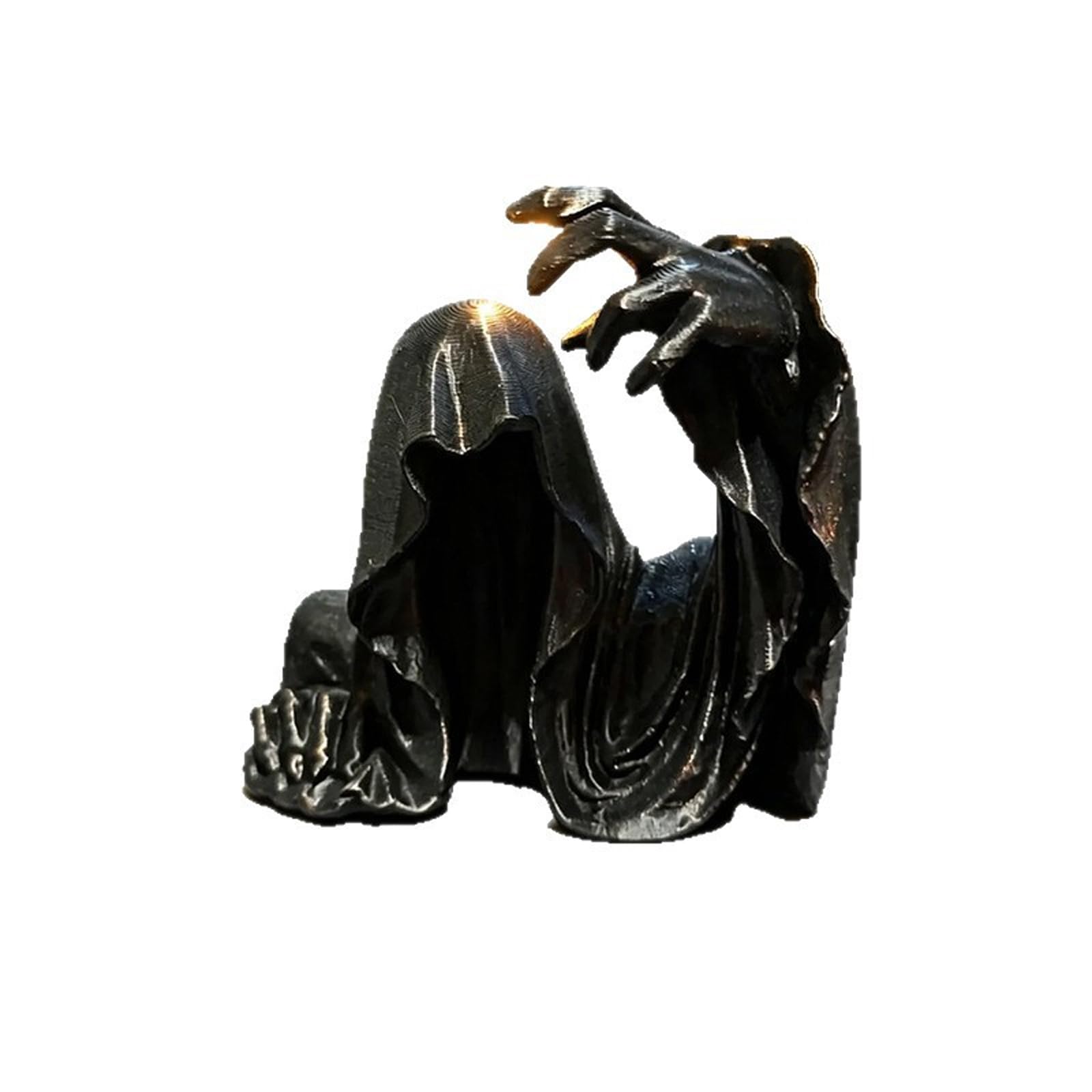 Mekalero Resin Death Statues Grims Reapers Figurines Suriels Sculpture Ornament Bookshelf Decor for Home Halloween Decors Grims Reapers Statues