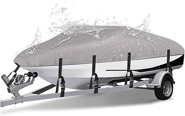 Funda para Bote para Bayliner V20i 2010-2019 2020 2021 2022 2023 2024 2025 2026 | Funda resistente para todo clima y apta para remolque, almacenamiento exterior para casco en V y casco trimarán, lancha rápida/pesca, B