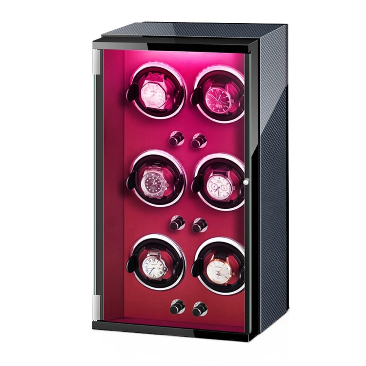 LXMQEF Caricatore Automatico per Orologi Luxy per 1 2 3 4 6 9 Orologi con Motori Ultra silenziosi Vetrina per Orologi da Uomo e da Donna