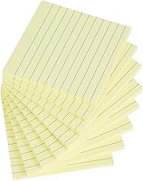 Vista 5 de Vanpad Notas adhesivas forradas de 4 x 4 pulgadas, almohadillas autoadhesivas con rayas azules brillantes, fáciles de publicar para el hogar