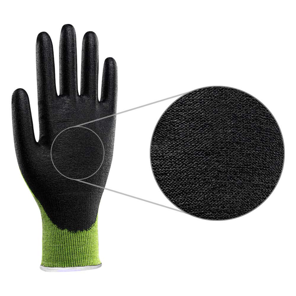 UVEX C500 Wet 60492 - Guantes anticortes (talla 7, tejido mixto, fibra de vidrio, plástico, caucho, 100 pares)