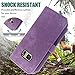 Compatible with Samsung Galaxy S7 Edge Wallet Case 9 Card Slots Retro Leather Flip Credit Card Holder Cell Accessories Purse Lanyard Wrist Phone Cover for S7edge S 7 GS7 7s 7edge Women Men Purple