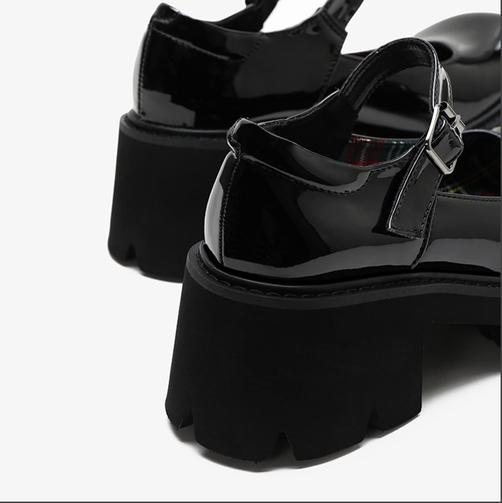 Frauen klobige Plattform Mary Jane Schuhe Retro Schnallenriemen runde Zehen Wohnungen Flacher Mund japanische süße Lolita Prinzessin Schuhe