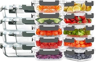 Potes de Vidro Life 20Pcs, Forno Micro Ondas, Refeições