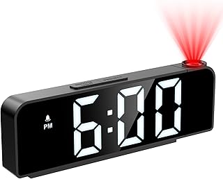 JXTZ Projection Alarm Clock, Alarm Clocks with Projection...