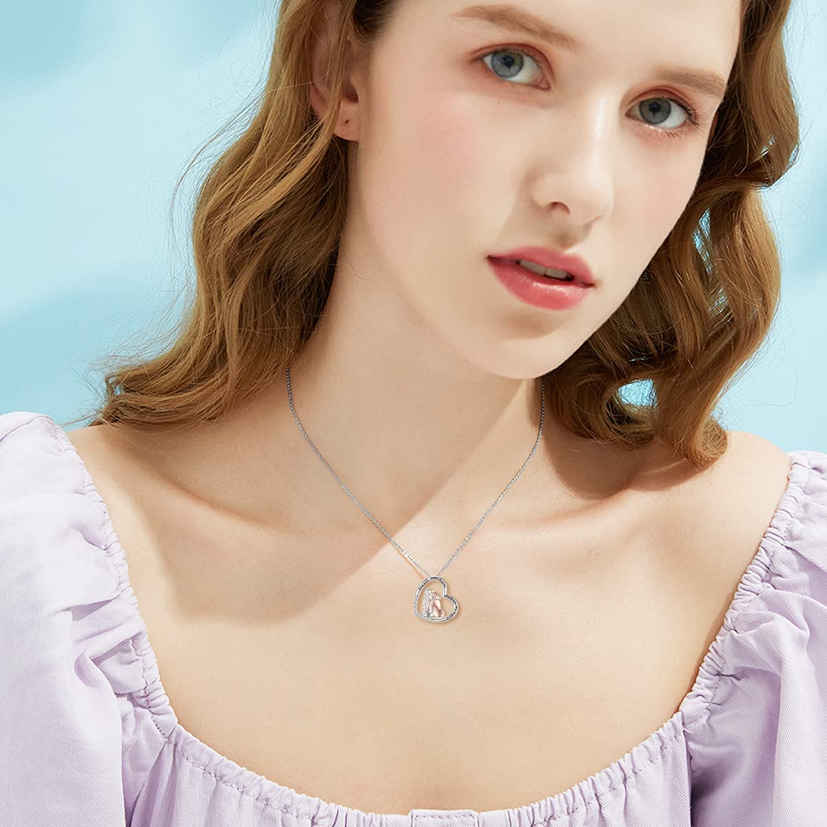 TOUPOP Geschenk für Schwestern 925 Sterling Silber Schwester Kette 2/3 Schwestern Anhänger Schmuck für Schwester Mama Damen Freundin Tochter Geburtstag Weihnachtstag