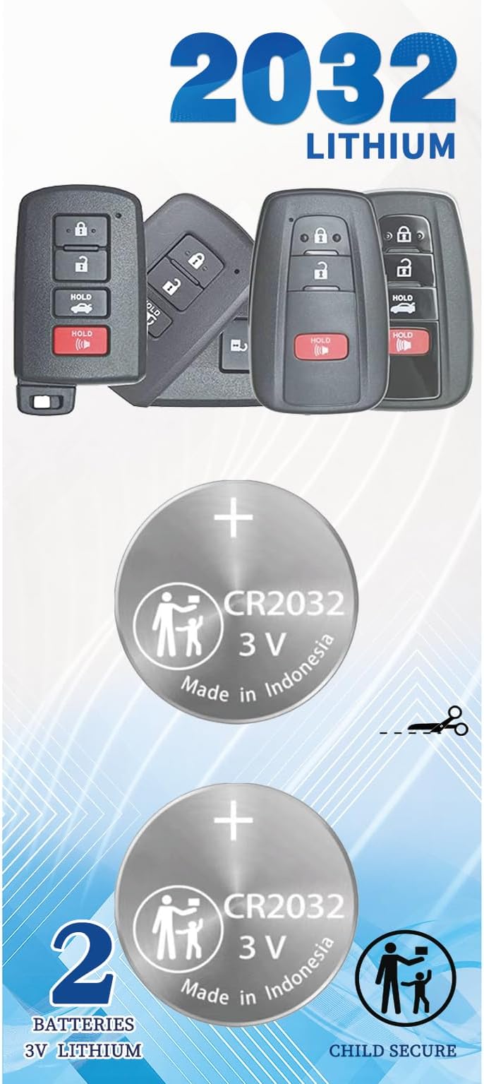 Amazon.com: Key Fob Battery Replacement Compatible with Toyota Tacoma ...