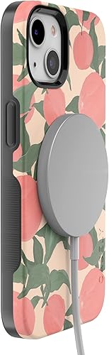 Vista 994 de Casely Funda para iPhone 13 Compatible con MagSafe Color Splash de medianoche Funda retro abstracta Color de medianoche Splash Abstracto