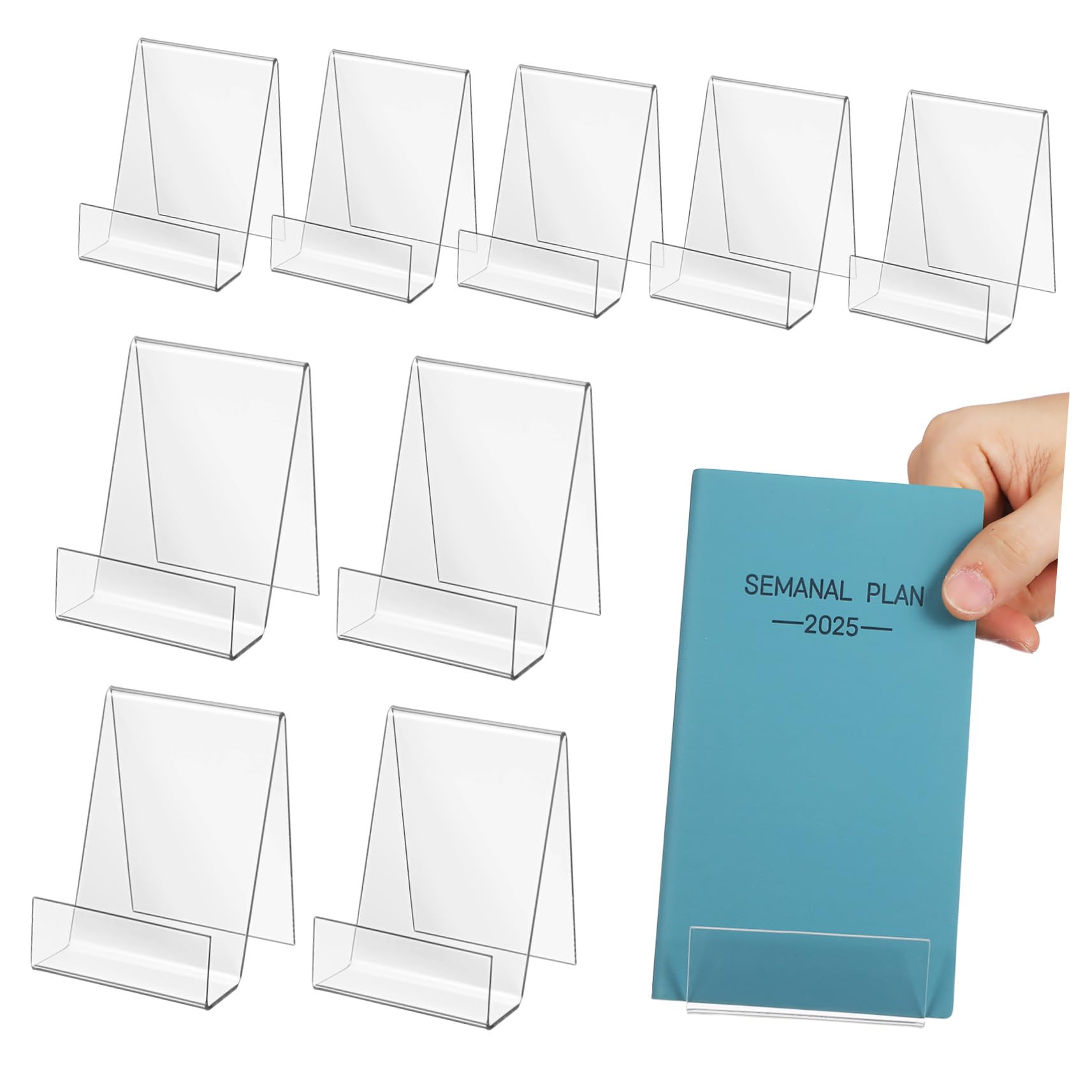 Support de carte transparent acrylique pour expositions 10x