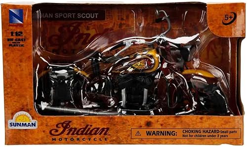 Miniatura 5 de NewRay Juguetes: Indian Sport Scout 1934 1:12, Marrón