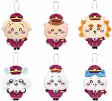 ちいかわ　ハチワレ　ぬいぐるみキーホルダー 7つセット　阪急電車 Amazon.co.jp: ちいかわ グッズ ハチワレ うさぎ ちい