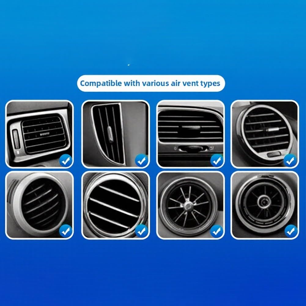 Soporte para teléfono de coche cargador inalámbrico de 15 W con disipación de calor de refrigeración y detección magnética, cargador inalámbrico de coche con sujeción automática, montaje de