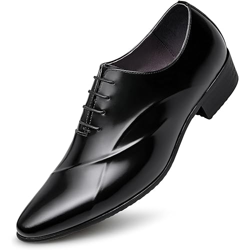 ZRO Men's Lace Up Formal Modern Oxford Dress Shoes