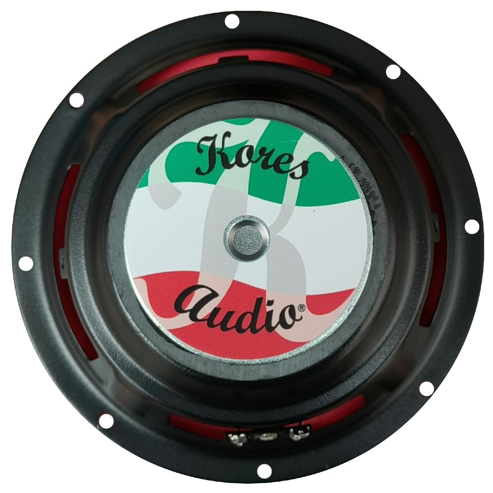 KIT SET PER KORES AUDIO M-88 1 altoparlante diffusore woofer 20 cm 200 mm 8" diametro, 75 watt rms 150 watt max, impedenza 8 ohm, sensibilità 92 db, per casa, 1 pezzo