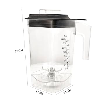 Amazon | MIXBEL 業務用ミキサー容器 蓋付き 大容量 2L 表示