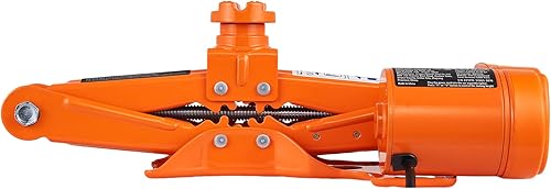 Miniatura 10 de VEVOR - Gato eléctrico para auto de 3 toneladas  3000 kg, gato de tijera eléctrico de 12 V, con sillín doble y control remoto, gato de auto portátil