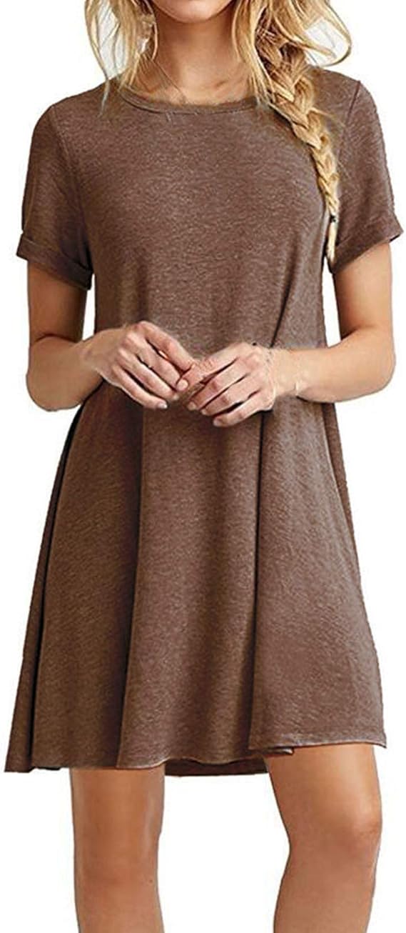 Alisy Summer Dresses Casual Knee Length Dress for Women