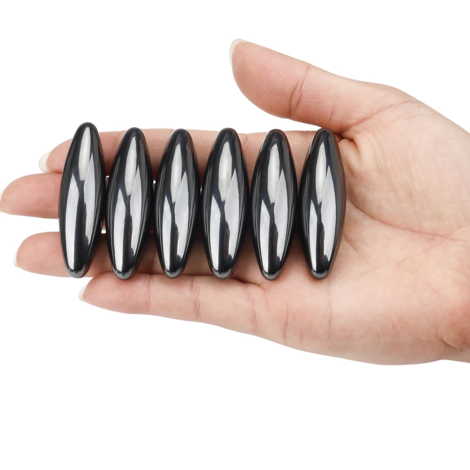 60x18mm Aimants Forts, 12 Aimants Ovales, Jouets pour Le Bout des Doigts, Jouets pour Le TDAH, Magnet de Décompression Adaptés à l'éducation, au Divertissement.