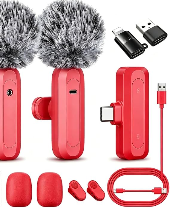 BLIAZAY Wireless Mini Lavalier Microphone for iPhone and Android