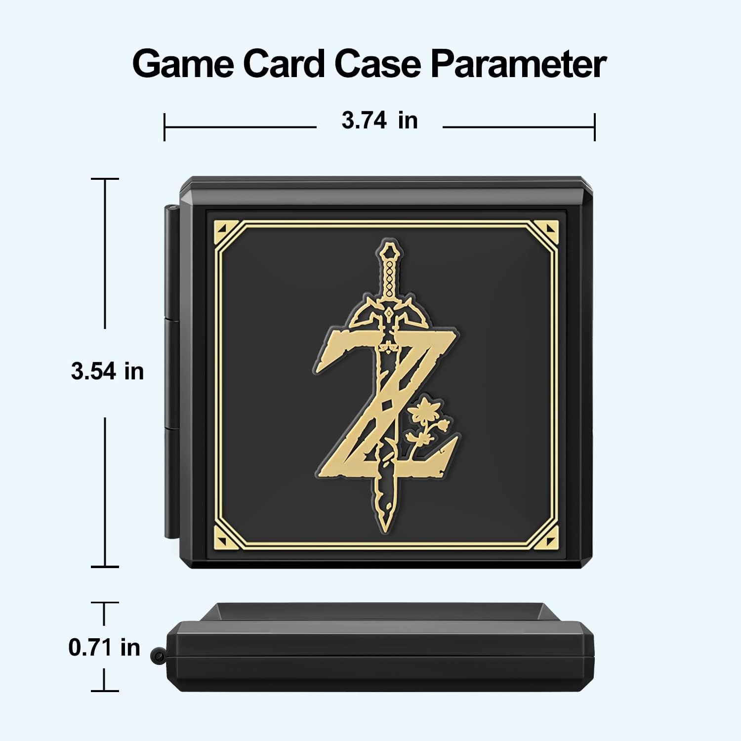 Switch Game Case for Nintendo Switch, Portable Hard Shell Box, Protective Shockproof Cartridge Holder Organizer with 12 Cart Slots for Switch/Lite/OLED, Sword