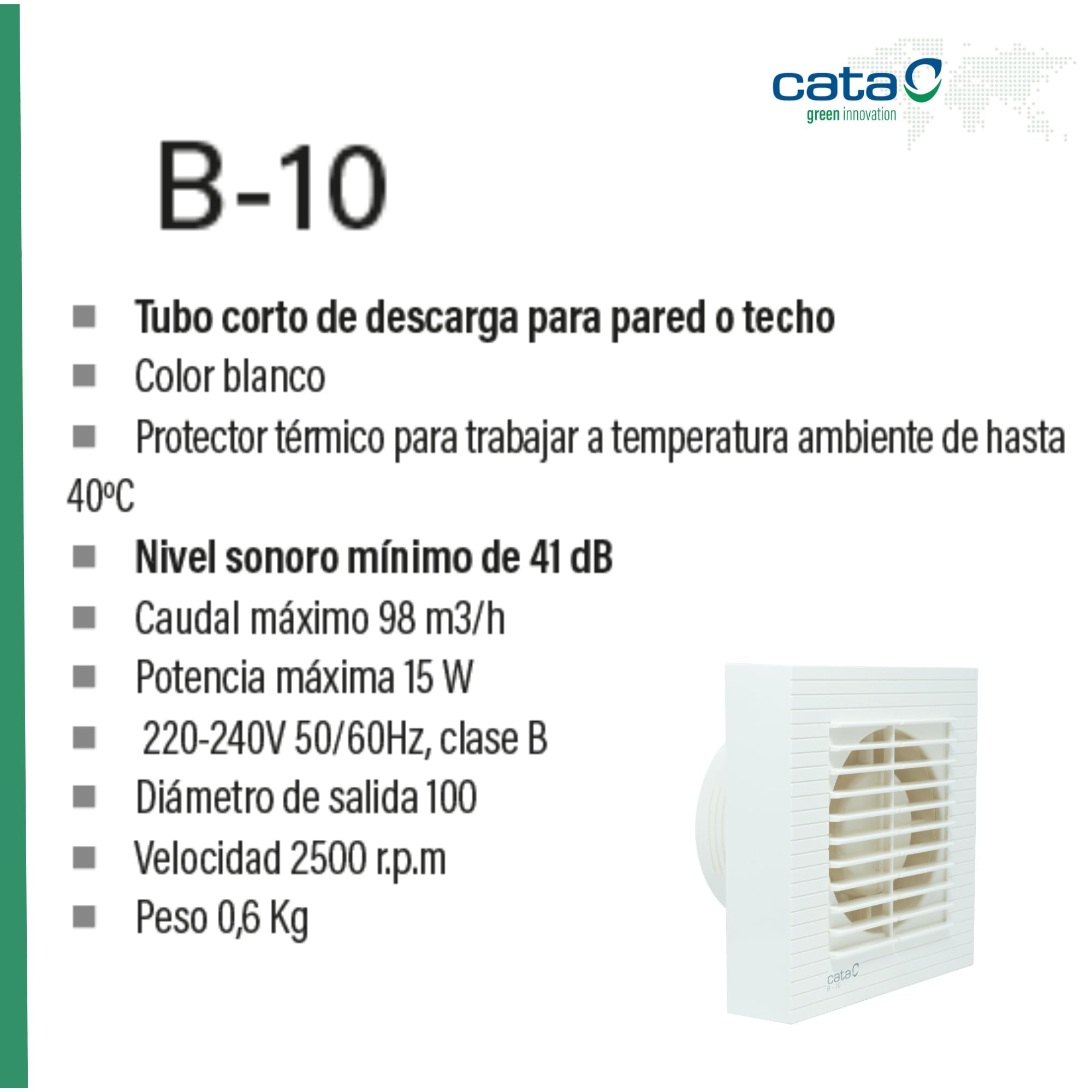 Cata 00910000 Wyciąg osiowy Baño B.10