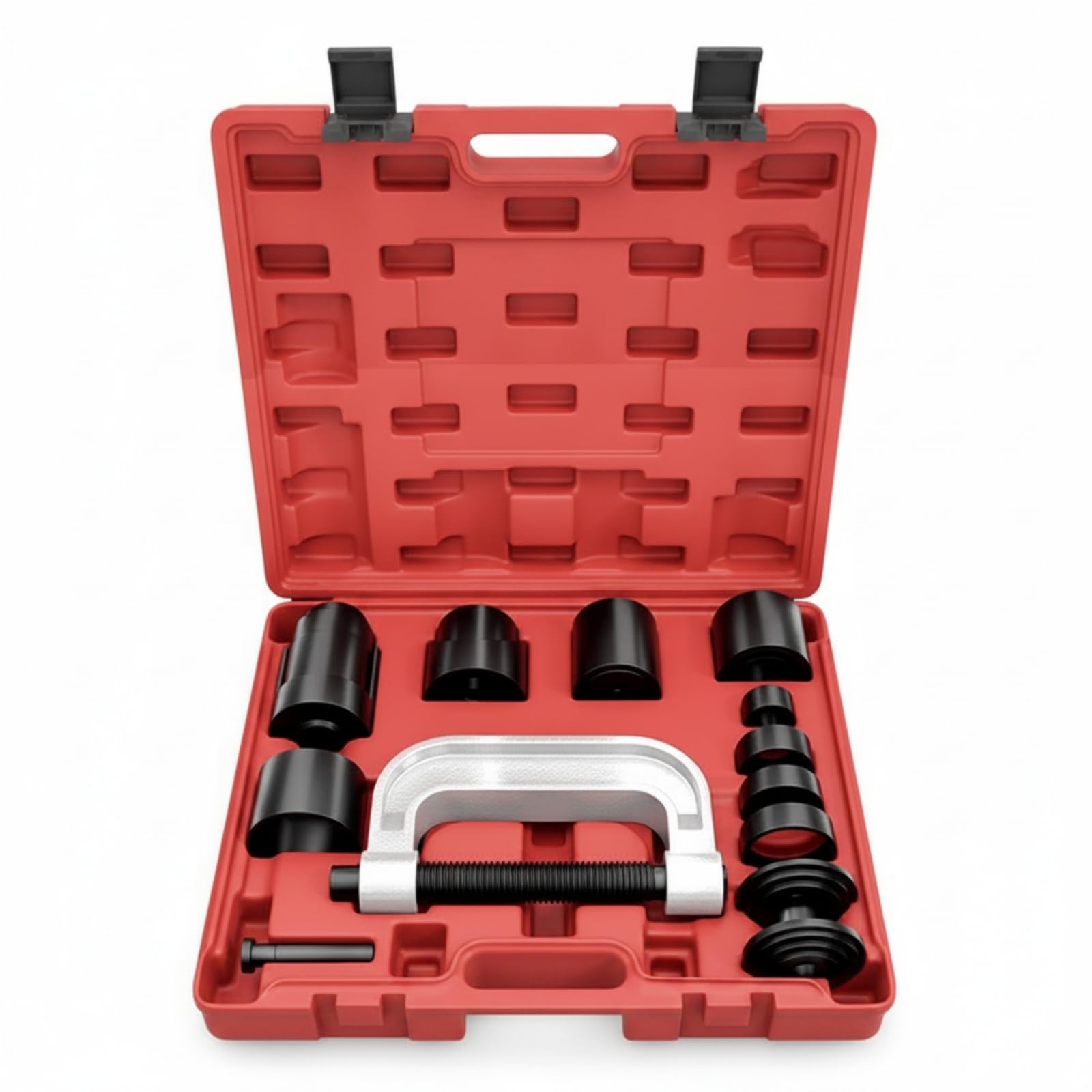 Qianly 21 Pezzi Estrattore per Sferici | Professionale, Robusto, Pressa per Sferici con Custodia, Riparazione Sospensioni, Garage, Meccanici, Autoriparatori