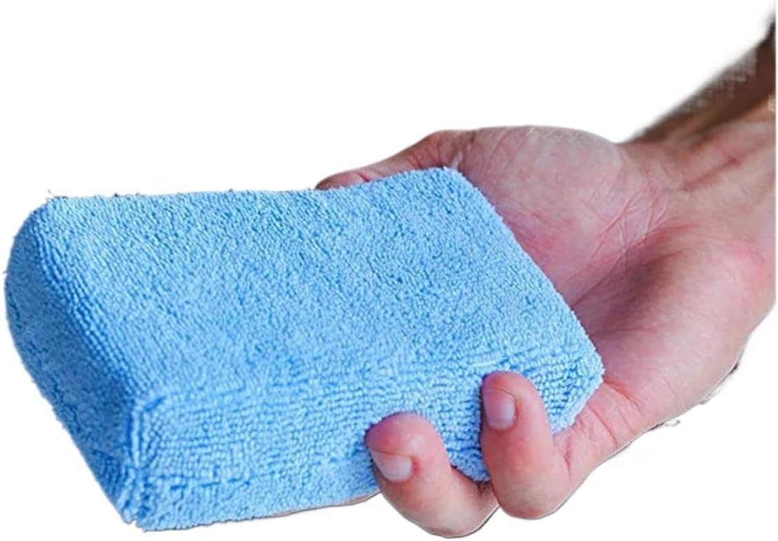1/10Pcs Car Wax Applicator Pads Microfibre Polishing Sponges Soft Auto Detailing Waxing Sponge Cleaning Foam Car Paint Care Pad(5 Pieces)