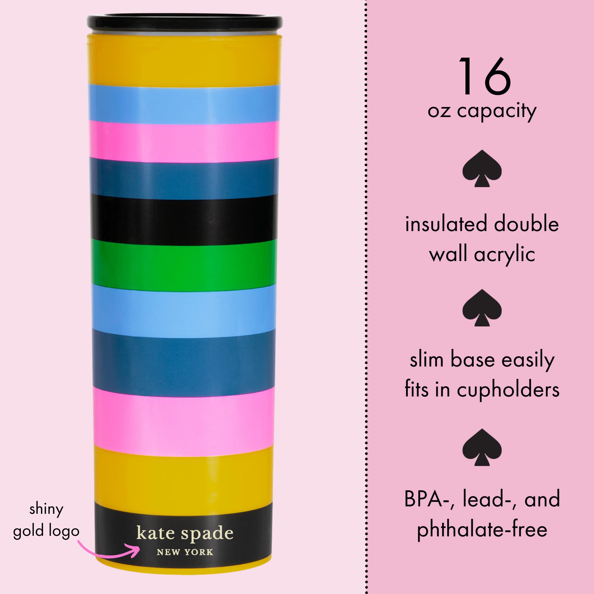 Amazon.com | kate spade new york 16 Ounce Insulated Travel Mug