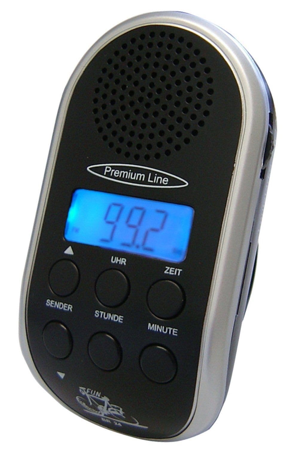 Fahrradradio Tripfinder BR 24 mit MP3-Anschluss, LCD-Anzeige mit Hintergrundbeleuchtung, Uhr und Leucht-LED