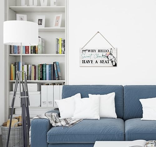 Miniatura 4 de Letrero de baño con texto en inglés Why Hello Sweet Cheeks Have A Seeks Have A See (Why Hello Sweet Cheeks Have A Seeks, letreros de baño