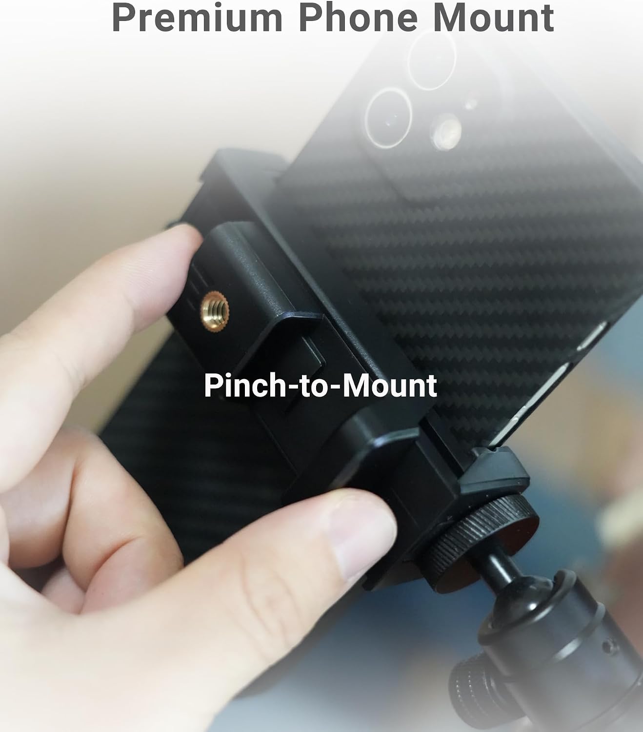 Guitar Phone Holder (Stable, Lightweight) Headstock Mount for Video Recording, Digital Sheet Music Accessories for Guitar/Electric Guitar/Bass | ORLNK GM1