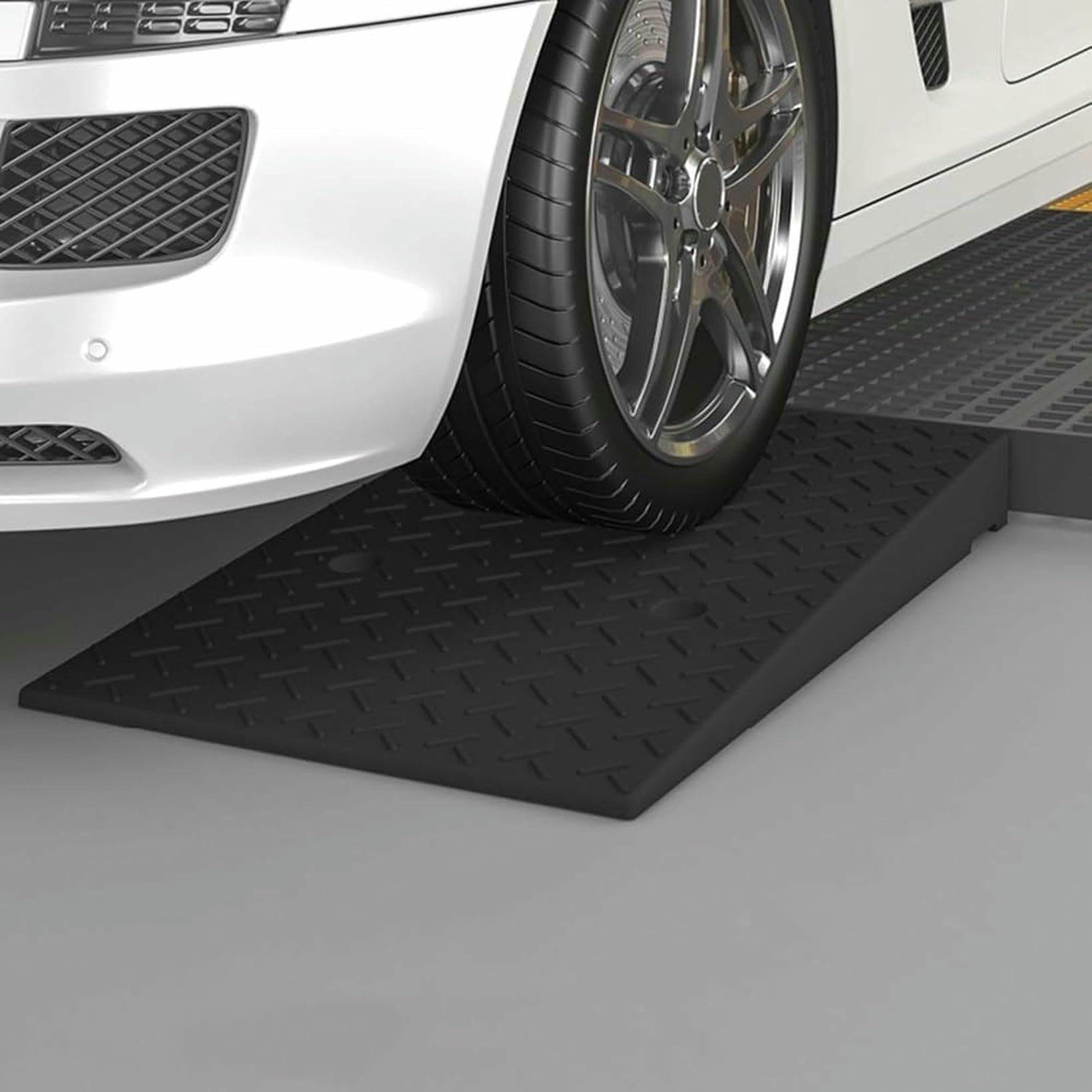 Rampa del Borde De La Carretera, Rampa del Umbral De Aumento De 10 Pulgadas para Garaje, Rampas De Goma Pesadas para Sillas De Ruedas Coches Scooters Carga De Muelle Motocicleta