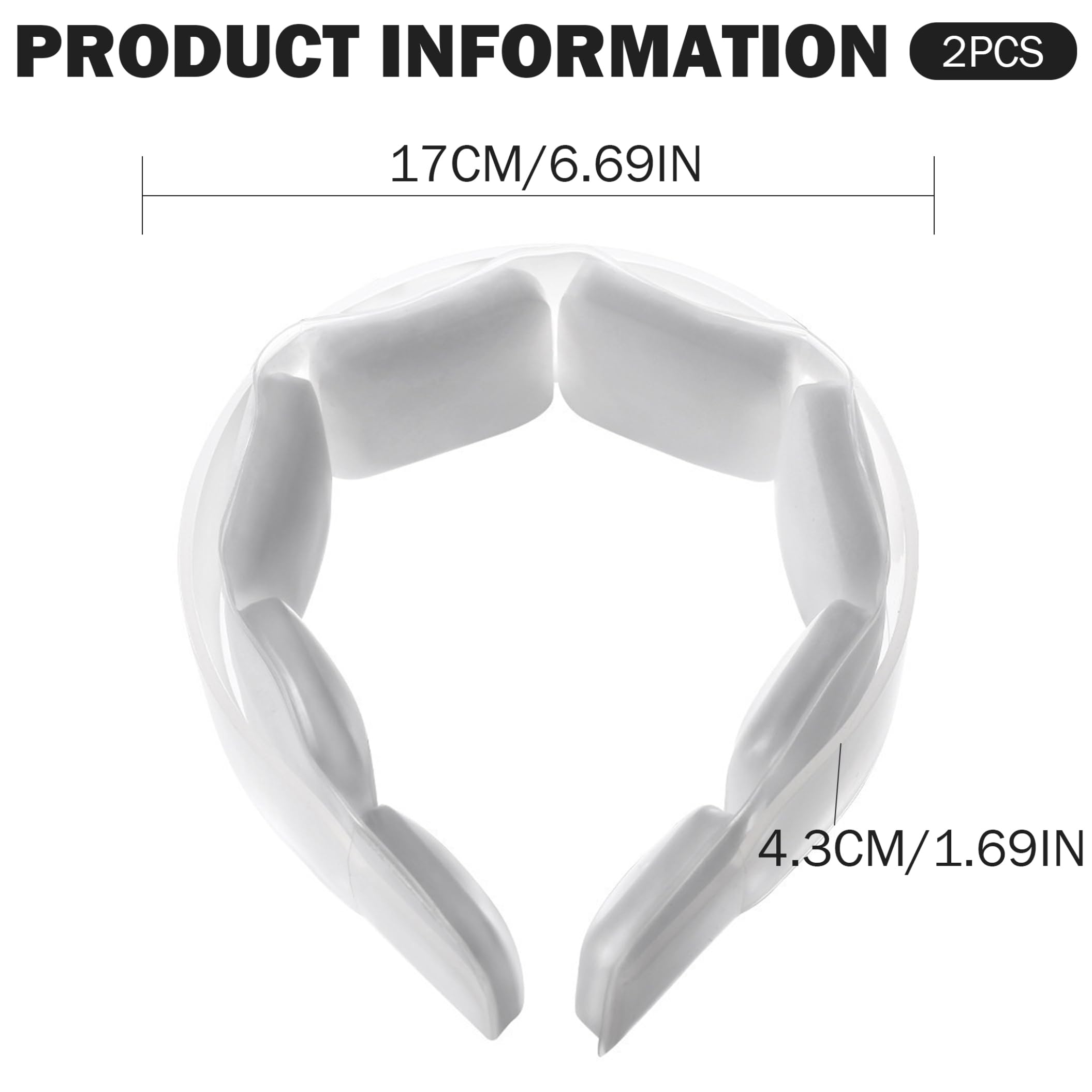 Ice Neck Ring 2 Piezas, Enfriador de Cuello Reutilizable, Transparente..