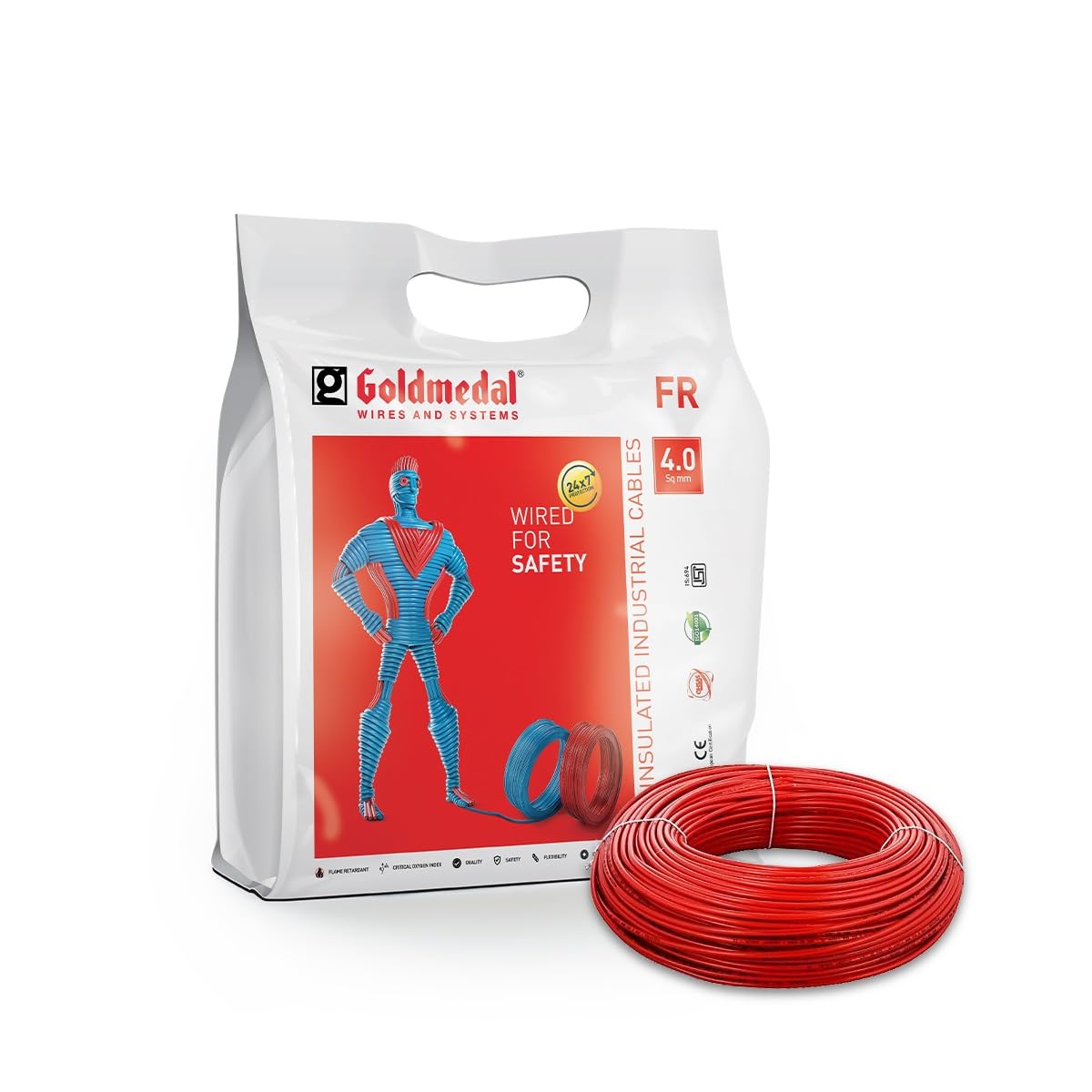 Goldmedal Fire Retardant Wire - 90m, FREE SHIPPING -6 Goldmedal Fire Retardant Wire - 90m, FREE SHIPPING -6