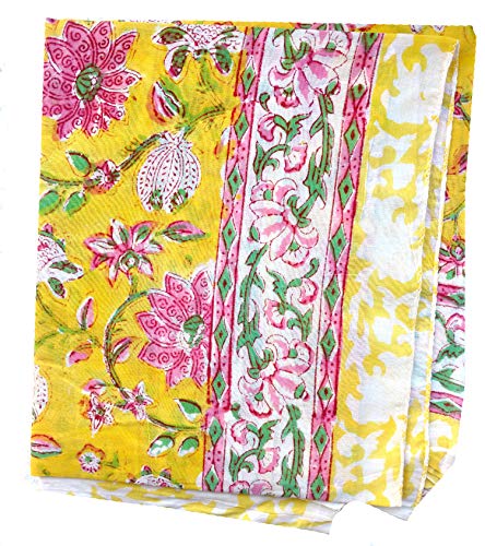 Rastogi Handicrafts Hand Block Rajasthani Print Scarves For Women 73X44 Inch Size 100% Cotton Scarfs Women'S Apparel Fabric4