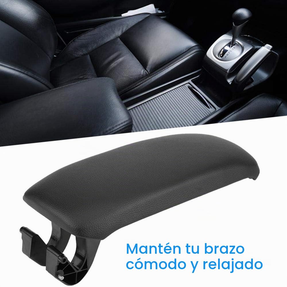KIMISS Funda para reposabrazos de consola en cuero negro, compatible A3 8P / 2003-2013, ref. 8P0864245P