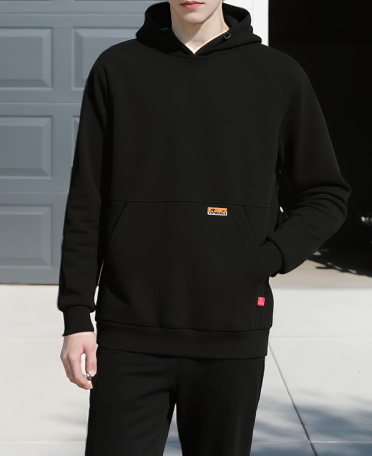 VATRENUS Men's FR Hoodies Pullover 12oz Heavyweight Cotton Fleece Flame Resistant Fire Retardant Welding Work Sweatshirts - Image 2