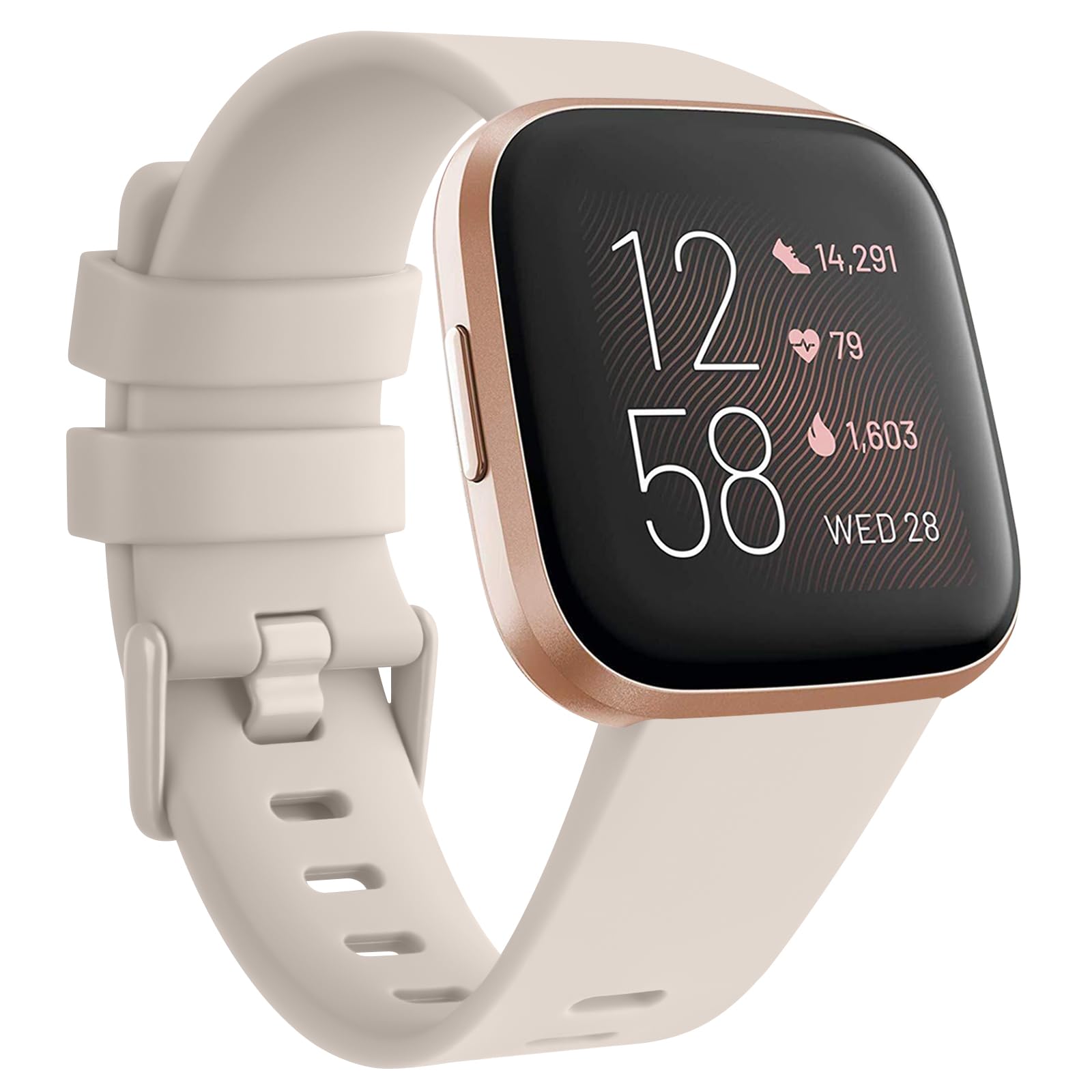 for Fitbit Versa Straps/Fitbit Versa 2 Straps/Fitbit Versa Lite Strap,Silicone Sport Replacement Straps Compatible with Fitbit Versa Lite/Fitbit Versa 2/Fitbit Versa for Women Men (Pack B, Small) - Image 3