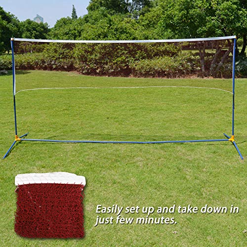Image of Nylon Badminton Net for Indoor and Outdoor Matches, Practice & Training