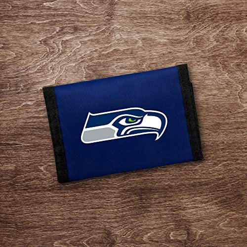 Image of Rico Industries NFL Football Nylon Tri-Fold Wallet
