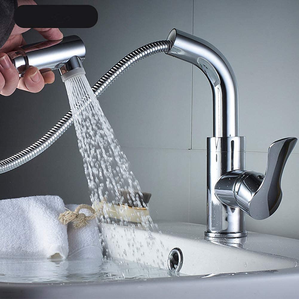 Robinet de cuisine en cuivre anti-fuite et résistant au calcaire pour évier