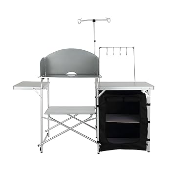 キャンプキッチン 楽天市場】＼2日P5倍確定／ 棚付き 折りたたみ アルミキッチン