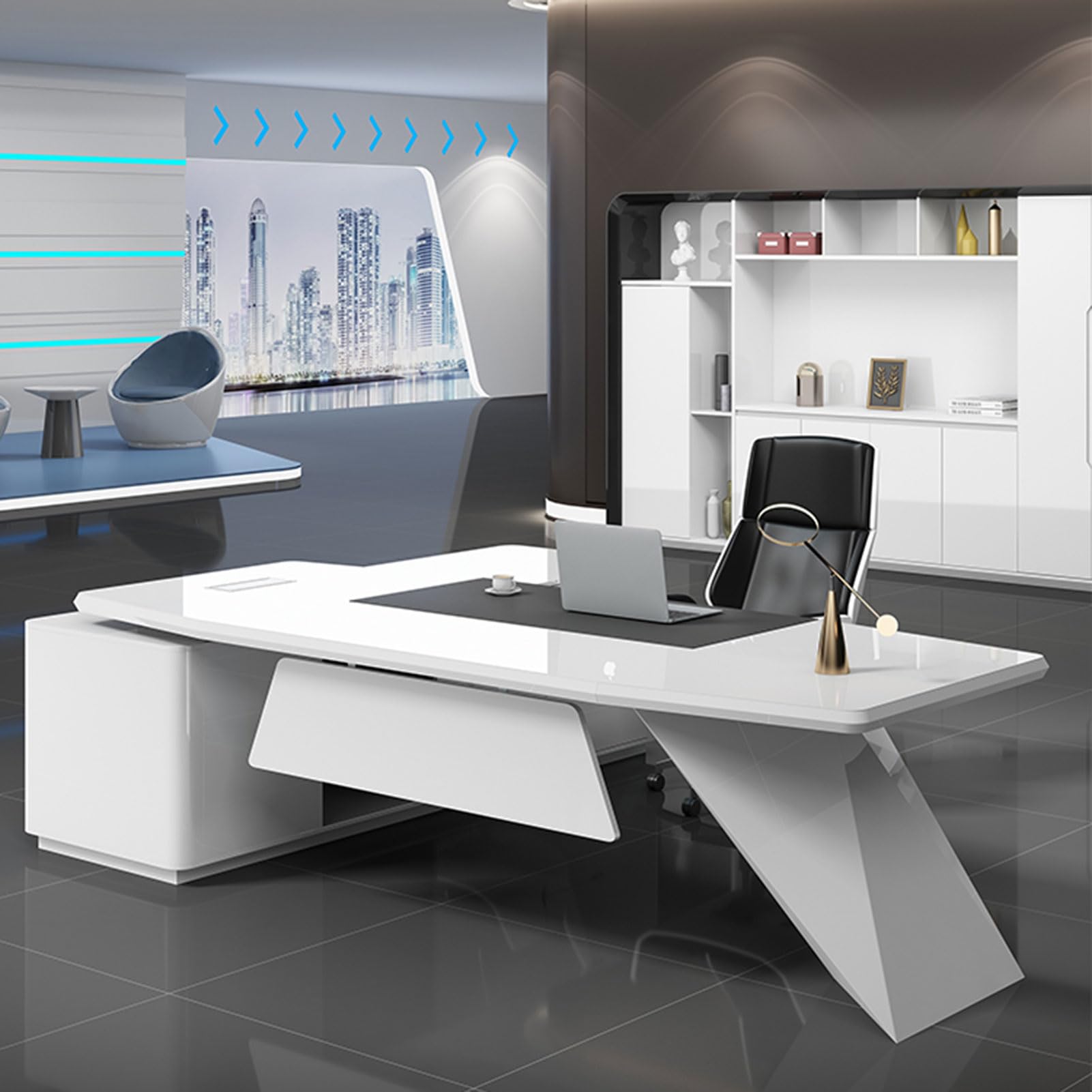 Amazon.com: DLCQIJI L-Shaped Office Desk with Outlets and USB