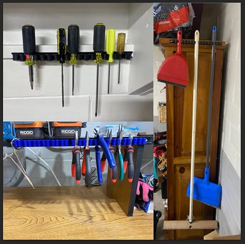 Casoman CS044 4 Pcs Screwdriver Organizer And Wrench Organizer, Hand Tool Holder, Plastic Rail Wrench Hanger thumb #6