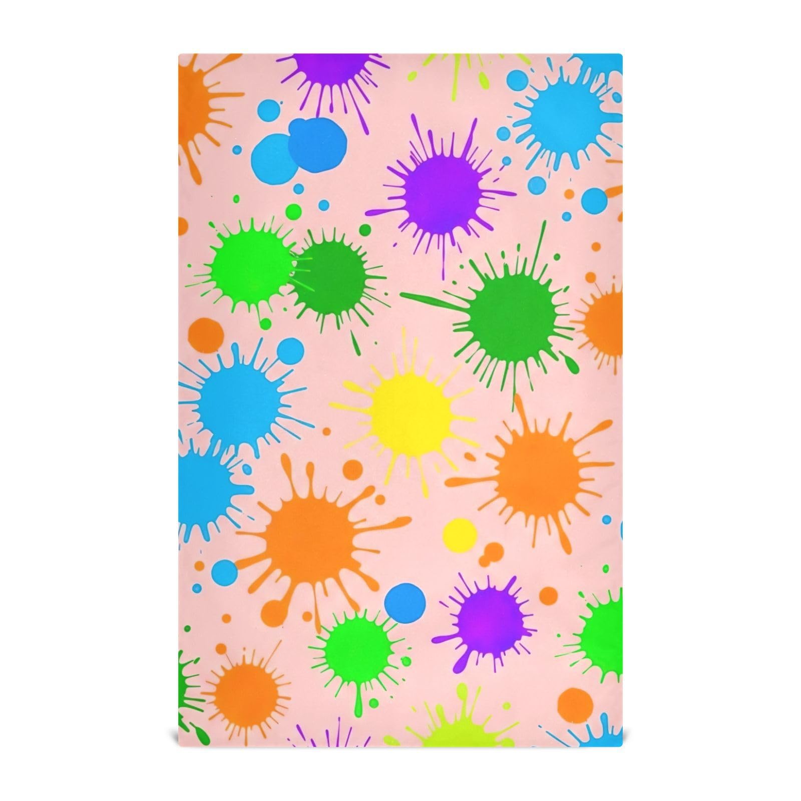 Torchons GAIREG en vrac 71x45,7 cm lot de 6 essuie-mains taches de peinture multicolores