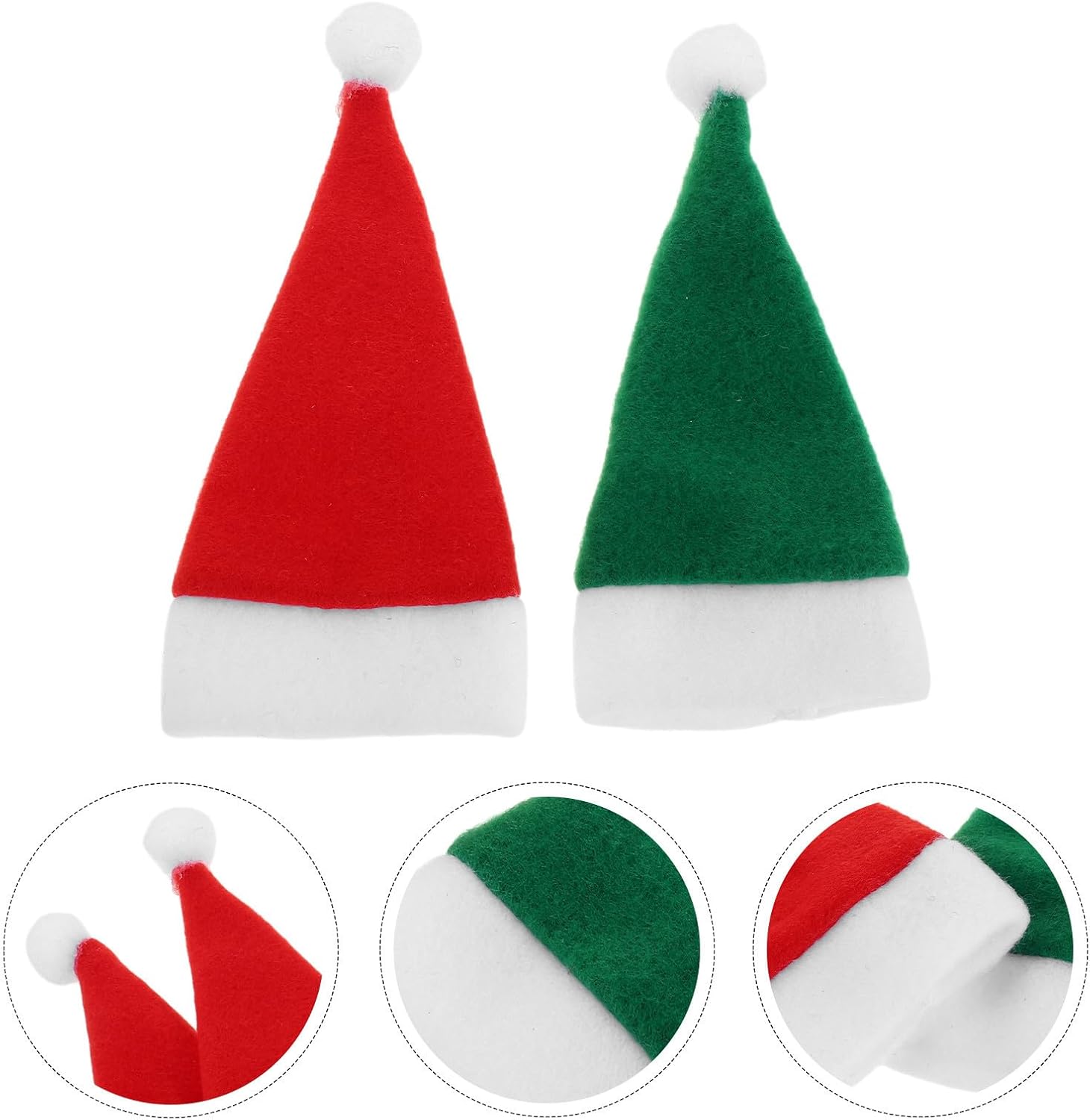 Mini Santa Hats 24pcs Cloth Christmas Cutlery Tableware Holders Xmas image 3