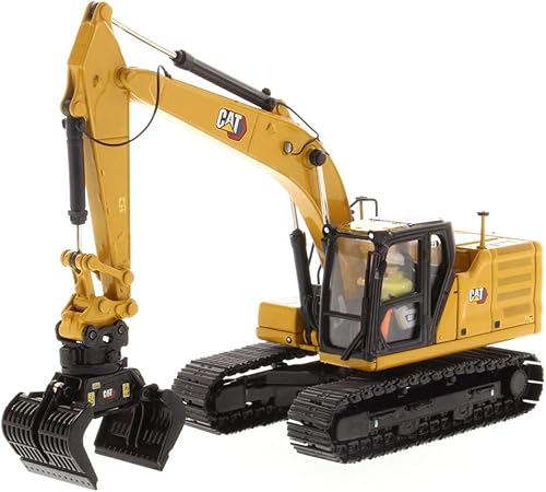 Miniatura 5 de Diecast Masters Cat Caterpillar 323 Excavadora Hidráulica Diseño de Próxima Generación wOperador y 4 Herramientas de Trabajo Serie Alta 150 Diecast